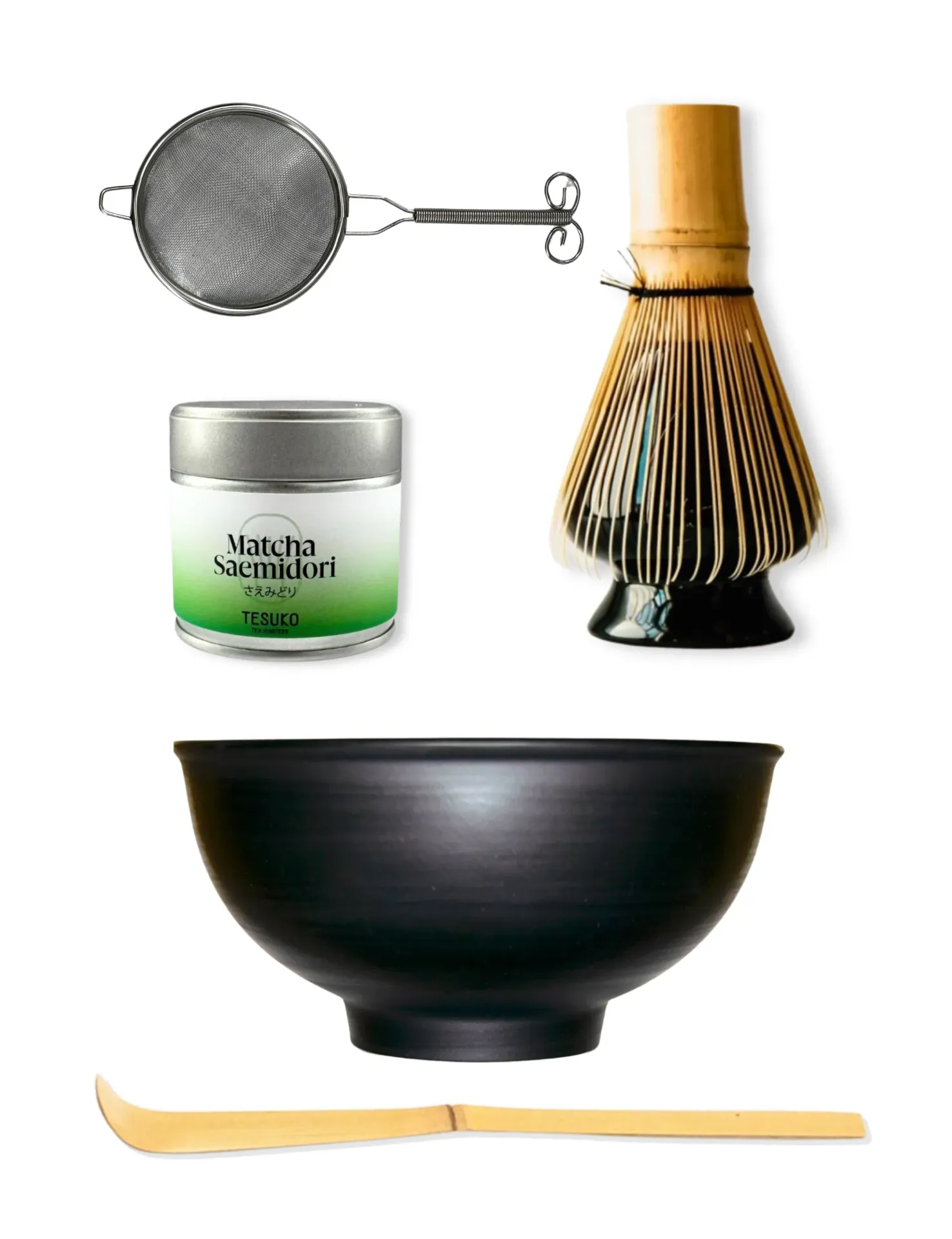 [TSK619PACKCWB_RT] PACK MATCHA CEREMONIAL SAEMIDORI. Negro